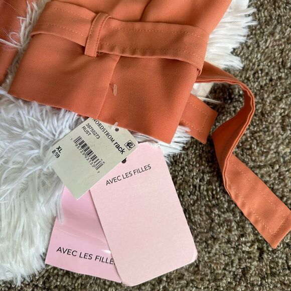 Avec Les Filles Jacket Open Front NO BELT Thin Lightweight New Womens Size XL - Picture 4 of 9